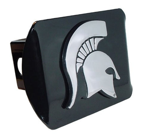 Michigan State (Spartan Head) Black Hitch Cover