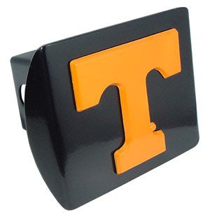 Tennessee (Orange “T”) Black Hitch Cover