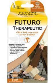Futuro FUT-005005 Therapeutic Open Toe Knee Highs Firm 20-30 mmHg - Size - Large Beige