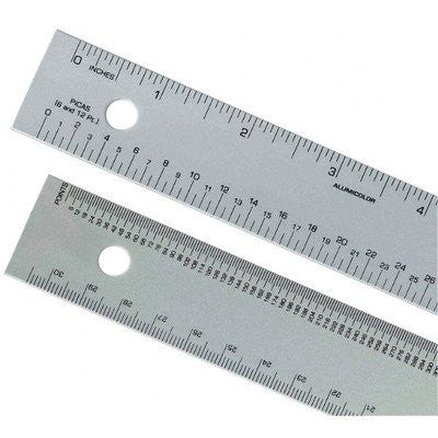 Alumicolor RULER PICA/POINT 18IN