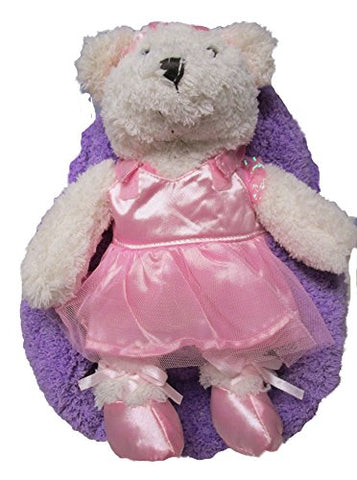 Plush Animal Backpack Ballet Bear w/ Pink