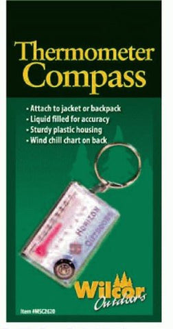Zipper Pull Thermometer/Compass