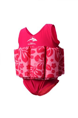 Floatsuits - 1-2 years Pink Hibiscus