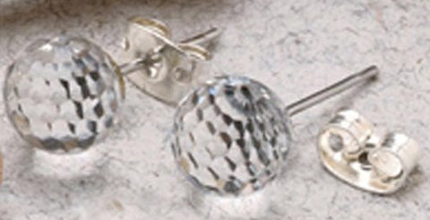 Crystal Golf Ball Earrings