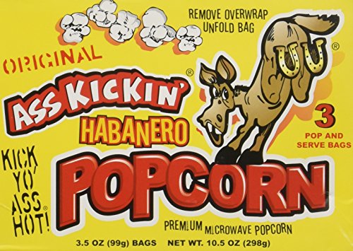 Ass Kickin' Habanero Microwave Popcorn 3.5 oz