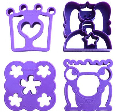 Lunch Punch Sandwich Cutters, Set of 4, Whimsical Shape