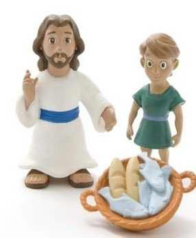 Figurine-Set-Tales Of Glory-Jesus Feeds The 5000