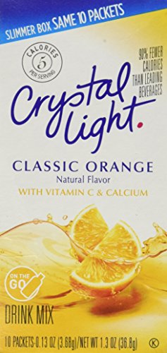 Crystal Light On The Go Classic Orange 10 Count 1.3 Oz
