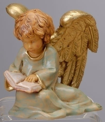 2" THE LITTLEST ANGEL FIG W/ STORY BOOK FONTANINI