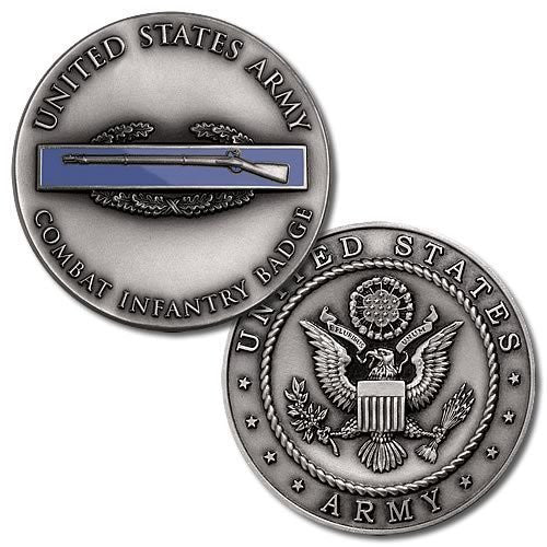 Army Combat Infantry Badge Challenge Coin