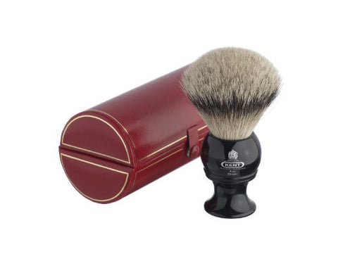 Kent BLK12 Traditional King-Sized Pure Silver Tip Badger Shaving Brush