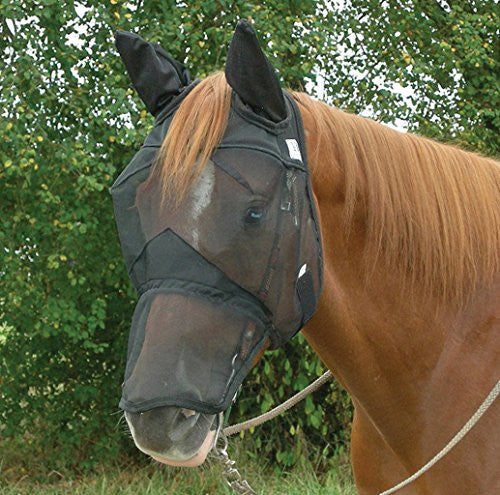 Cashel Quiet Ride Extended Nose Fly Mask w/Ears Ho