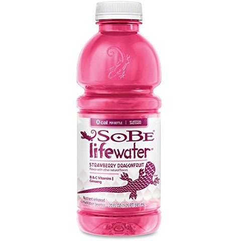 Sobe Lifewater Strawberry Dragonfruit Bottle 20 Oz