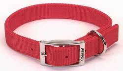 Double Ply Nylon Collar 1"x20" - Red