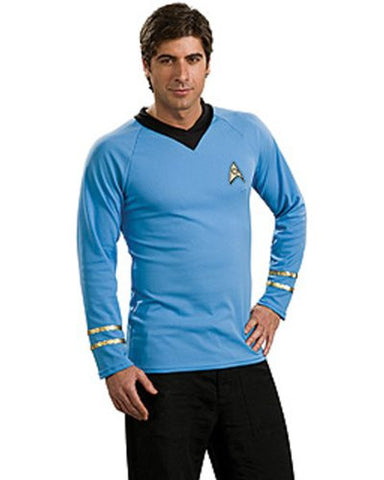 Star Trek Dlx Blue Shirt - Extra Large
