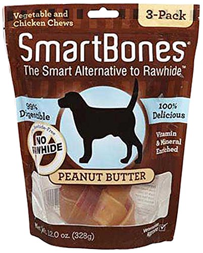 SmartBones, Peanut Butter, Large - 3 pack