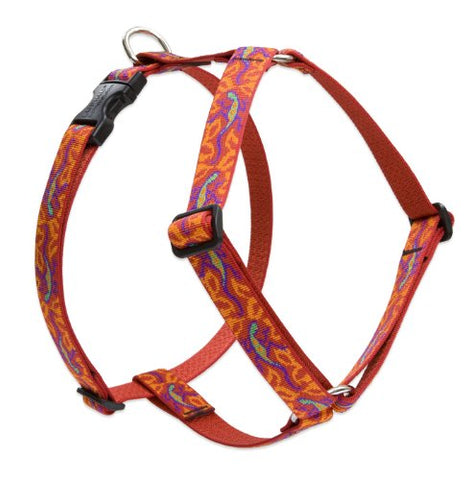 Lupine 1" Originals Collection - Go Go Gecko, 20"-32" Roman Harness