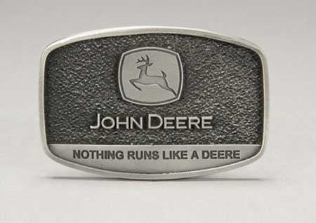 John Deere “Nothing Runs Like a Deere” fine pewter buckle