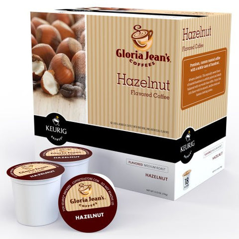 Gloria Jean's - Hazelnut, 18-Count K-Cups