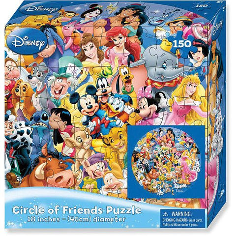 LICENSED SPECIALTY PUZZLES  - Disney Circle of Friends Lenticular 150pc