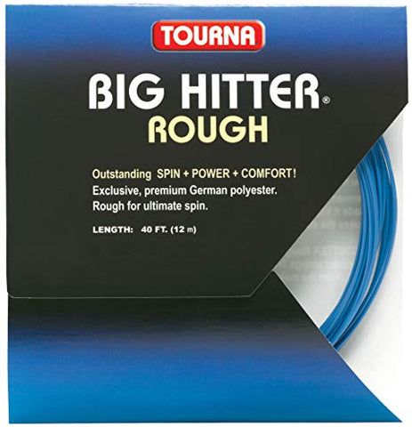 Tourna Big Hitter Blue Rough 16 Gauge Tennis String (1.30mm), 40-ft