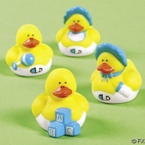 Vinyl Mini Baby Boy Shower Rubber Ducks