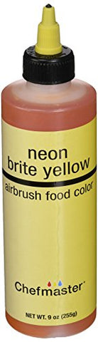 Neon Yellow Chefmaster Airbrush Color, 9 oz