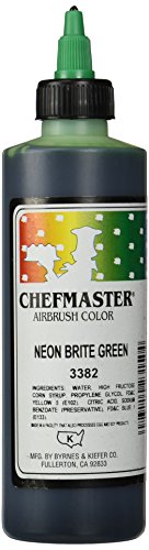 Neon Green Chefmaster Airbrush Color, 9 oz