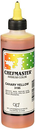 Canary Yellow Chefmaster Airbrush Color, 9 oz