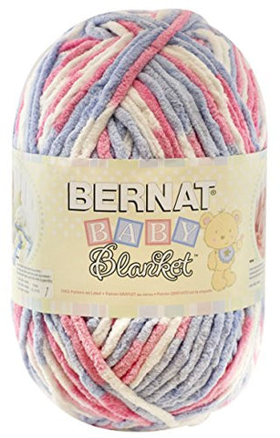 Bernat Baby Blanket BB, 10.50 oz (Pink/Blue Ombre)