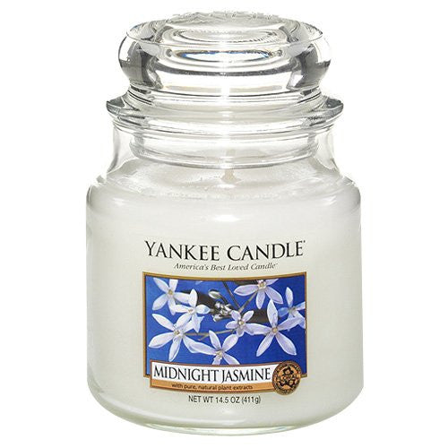 Online Garden Centre-Yankee Candle - Midnight Jasmine Scented Medium Jar