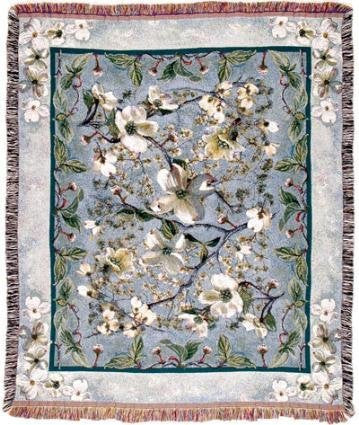 Flowering Dogwood – Tapestry Throw