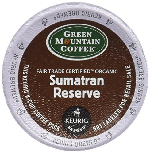Green Mountain Coffee, Sumatran Reserve, dark roast, k-cup