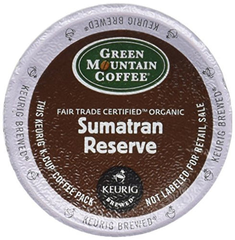 Green Mountain Coffee, Sumatran Reserve, dark roast, k-cup