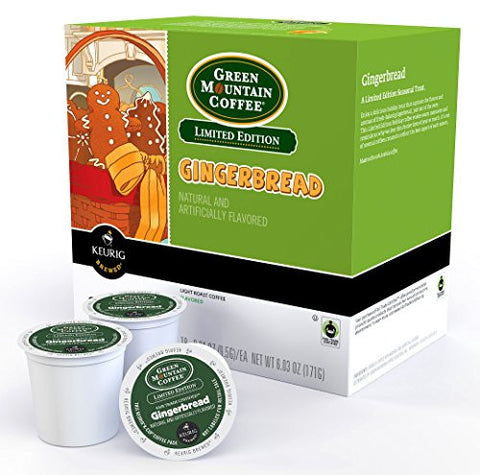 Green Mountain Coffee, Gingerbread, HOLIDAY LTO, k-cup