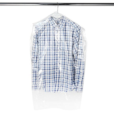 Clear Polythene Clothes Covers, 100 gauge, 96cm (38 Inches) Long