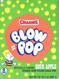 CHARMS, BLOW POP SOUR APPLE