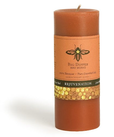 Beeswax Aromatherapy Pillar 2" x 4.75" - Rejuvenation