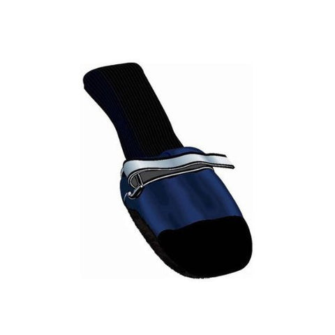 Muttluks Fleece Lined Dog Boots Set of 4 - Blue, XX Large 4.75" to 5.25"