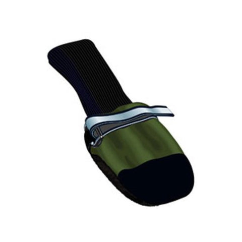 Muttluks Fleece Lined Dog Boots Set of 4 - Green, Small 2.75" to 3.25"