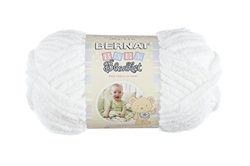 Bernat Baby Blanket Yarn White 72 Yards 3.5 OZ