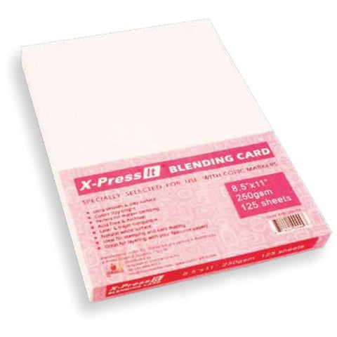 Blending Card by X-Press It, 8.5"x11" 125 sheets