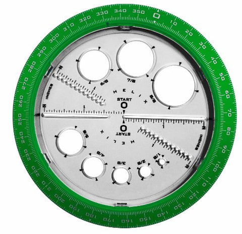 ANGLES/CIRCLES PROTRACTOR ASST
