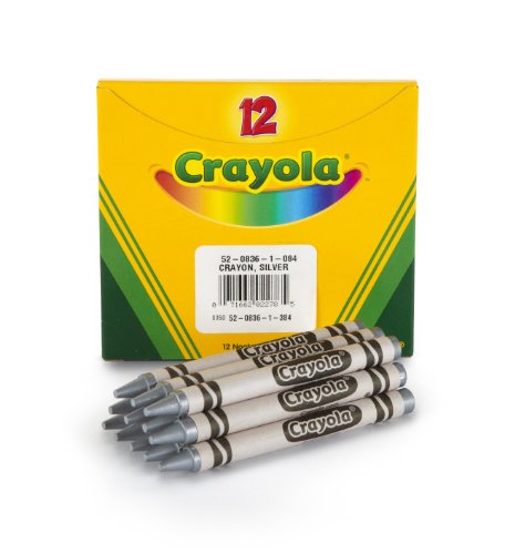 Bulk Crayons, Regular Size - Silver, 12 ct.