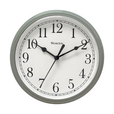 8.5" Round Wall Clock Silver