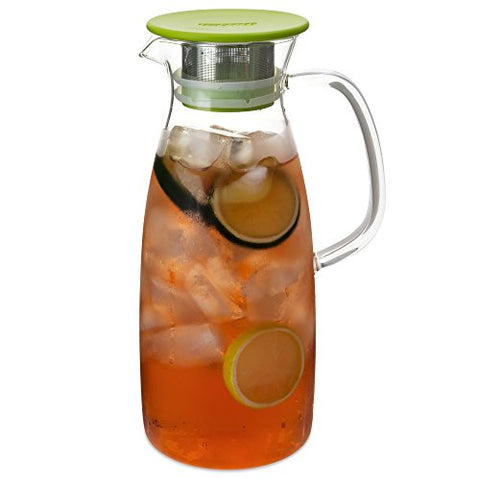 Mist Glass Ice Tea Jug for Cold-Brew 50oz- Lime