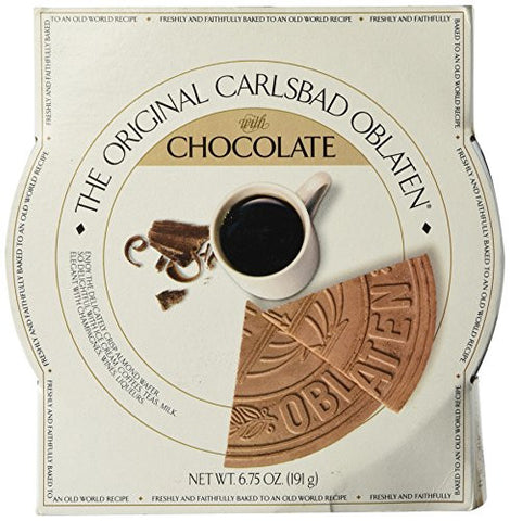 The Original Carlsbad Oblaten 6.75 Oz. Gift Tin, Chocolate