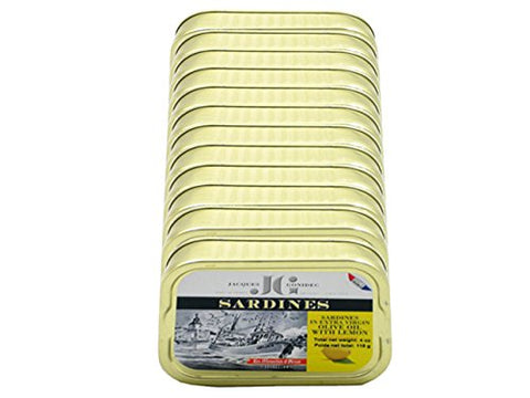 Conserverie Gonidec Sardines in EVOO & Lemon, 4 oz
