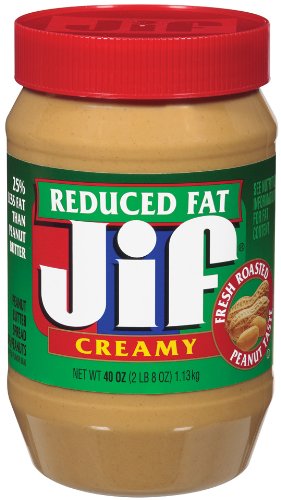 Jif Reduced Fat Creamy Peanut Butter, 40 oz
