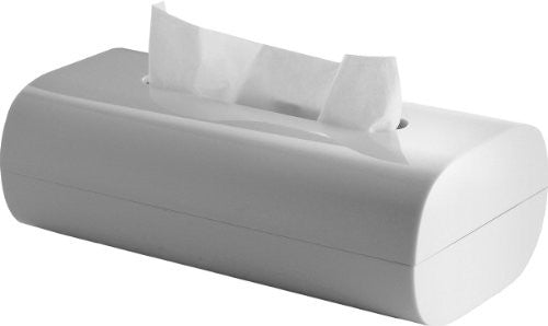 Tissue box in PMMA, White, 9½″ x 5″ - h 3¼ in.